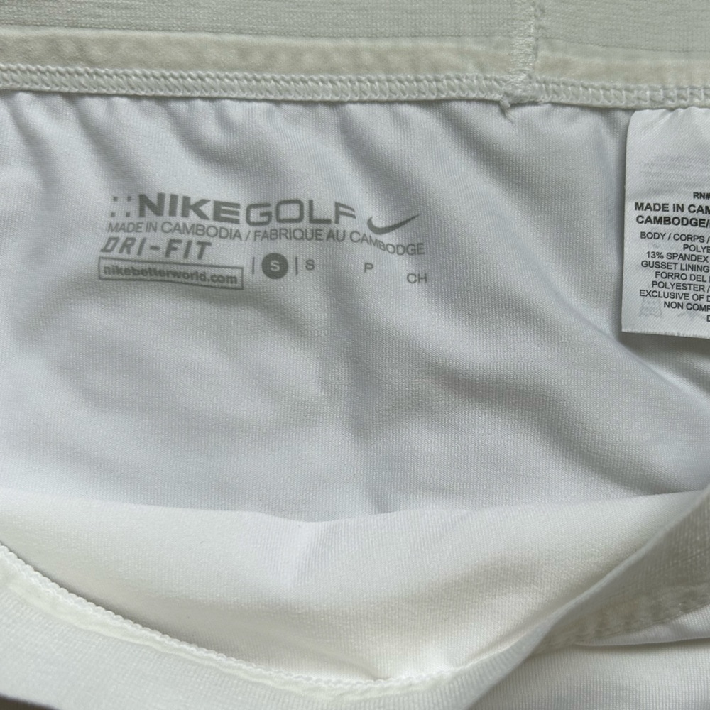 Nike Wome’s White Golf Dri-Fit Skirt and Under Shorts size small - Picture 7 of 13